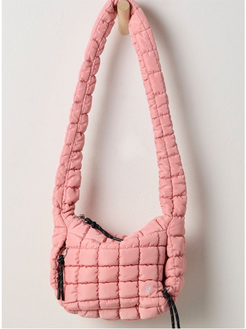NWT Free People Movement Quilted Carryall Bag-Ballet Slipper Pink